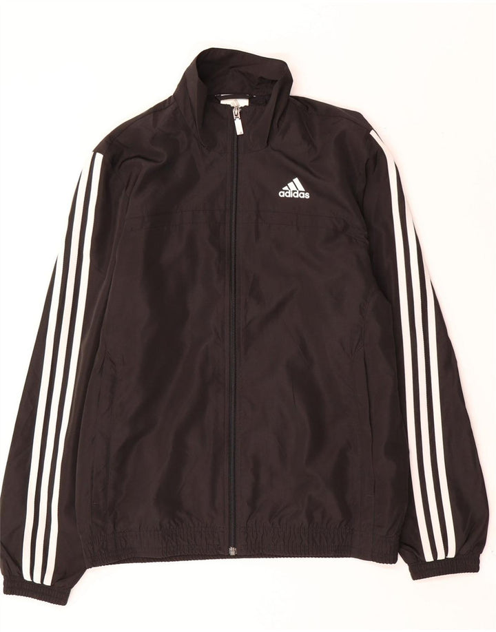 Adidas Træningsdragt til mænd, topjakke, lille sort polyester