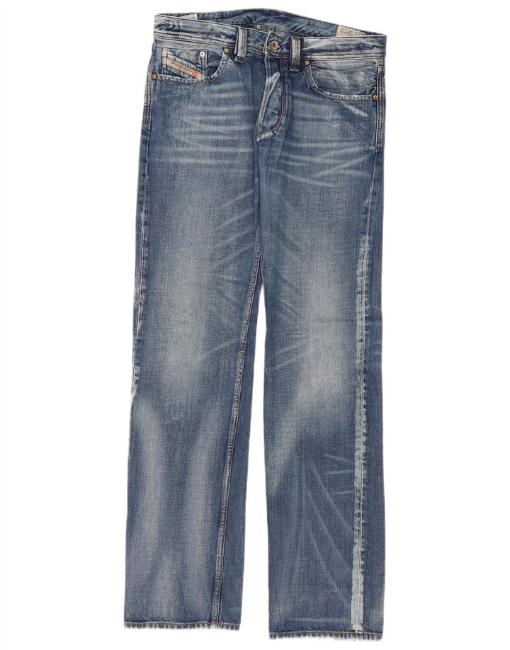 DIESEL Herre Larkee Straight Jeans W32 L34 Blå Bomuld