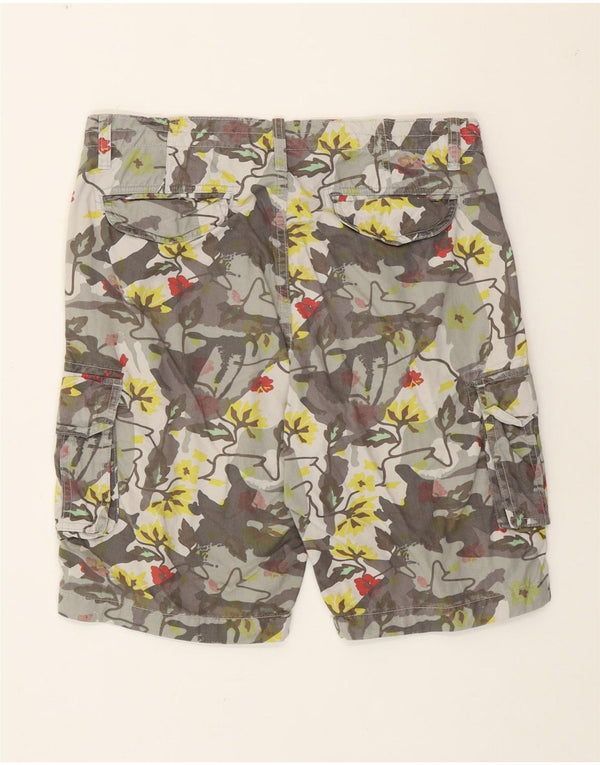Scorpion Bay Herre Cargo Shorts W31 Medium Grey Floral Bomuld