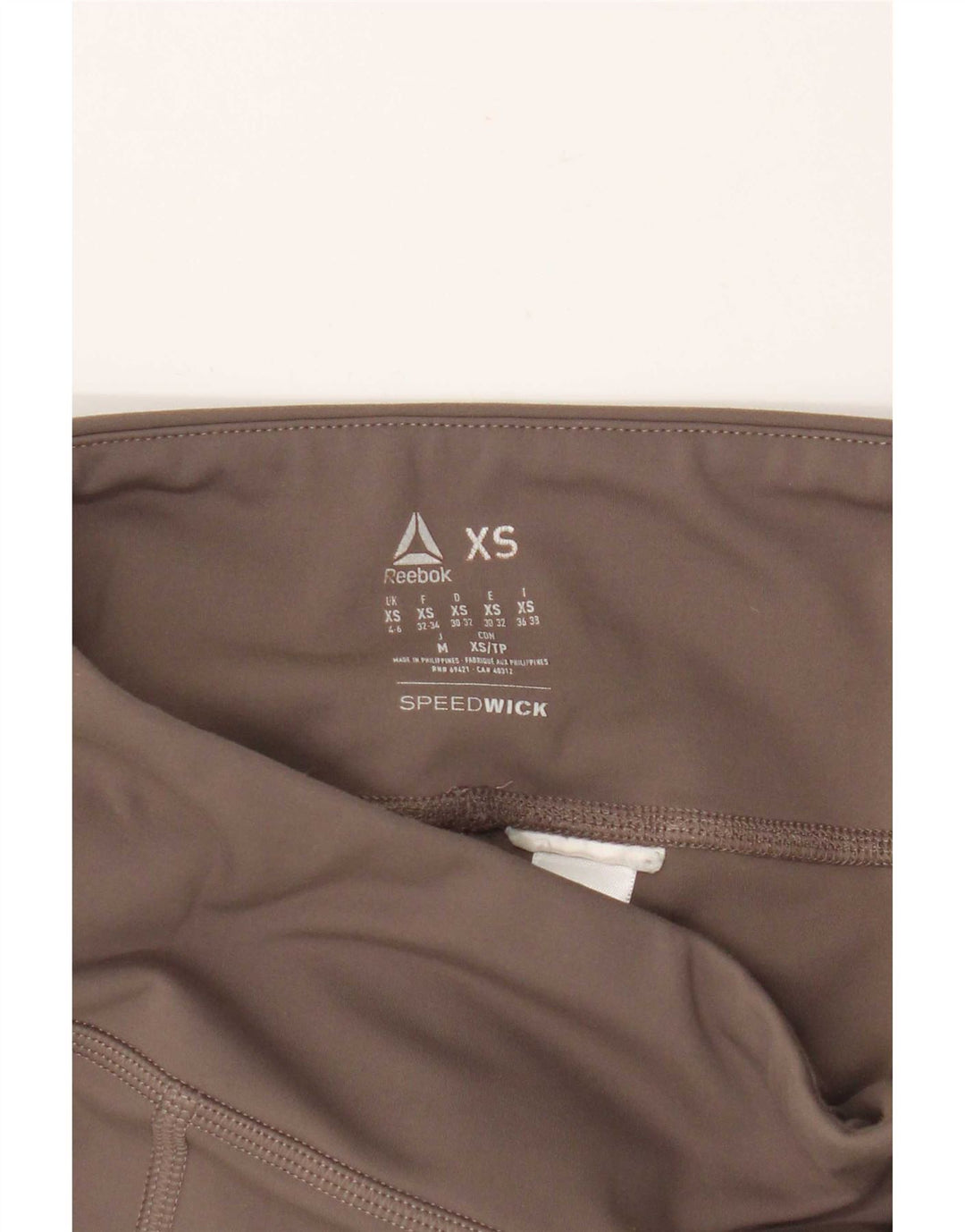 Reebok Womens Leggings UK 4/6 XS Beige