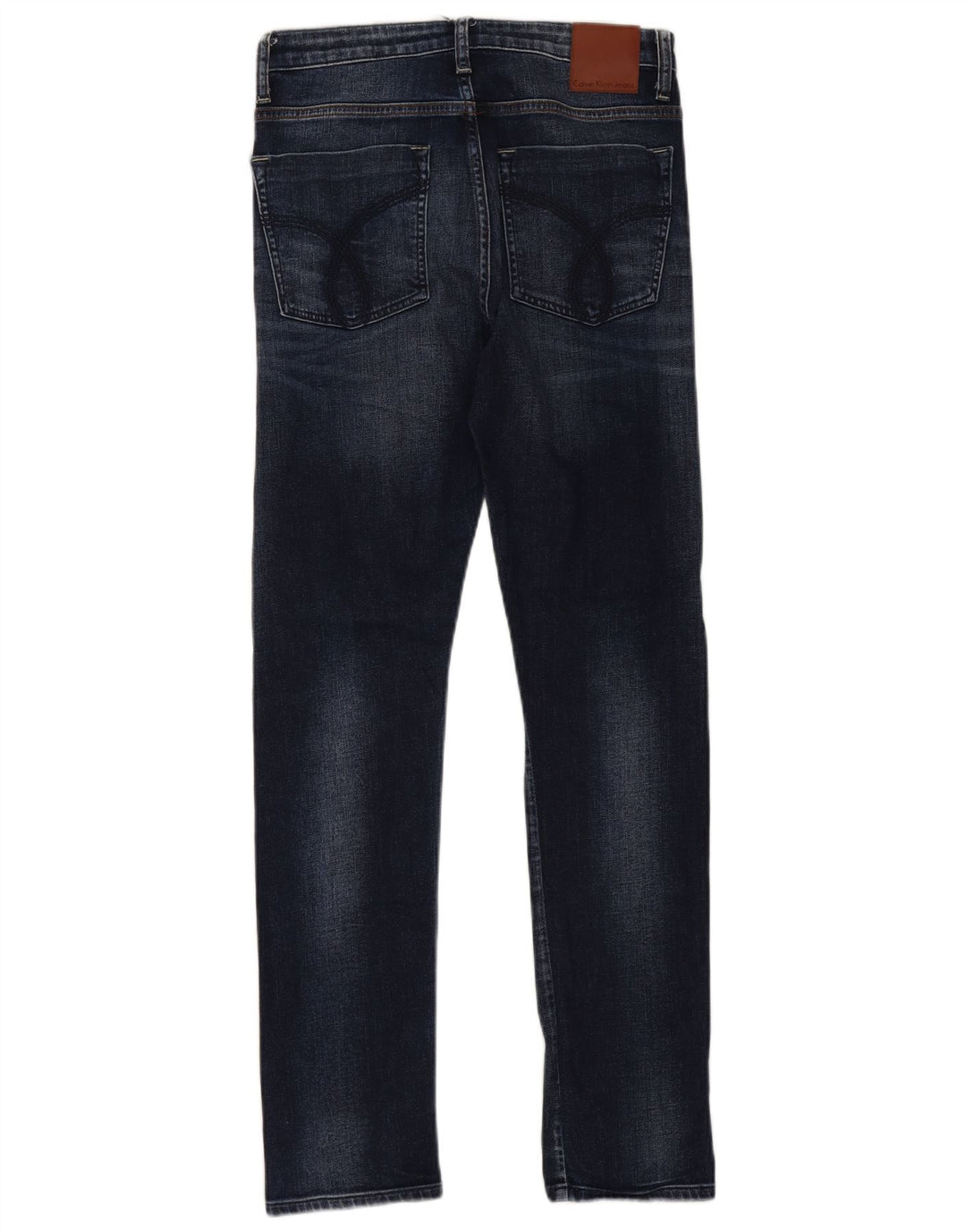 Calvin Klein Dame Slim Jeans W29 L30 Marineblå Bomuld