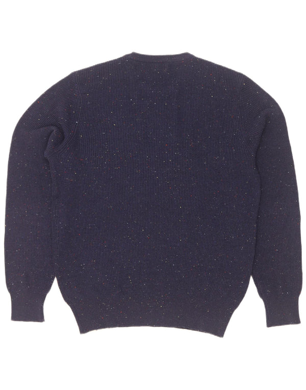 Rifle Womens Crew Neck Jumper Sweater UK 18 XL Navy Blue Flecked Acrylic