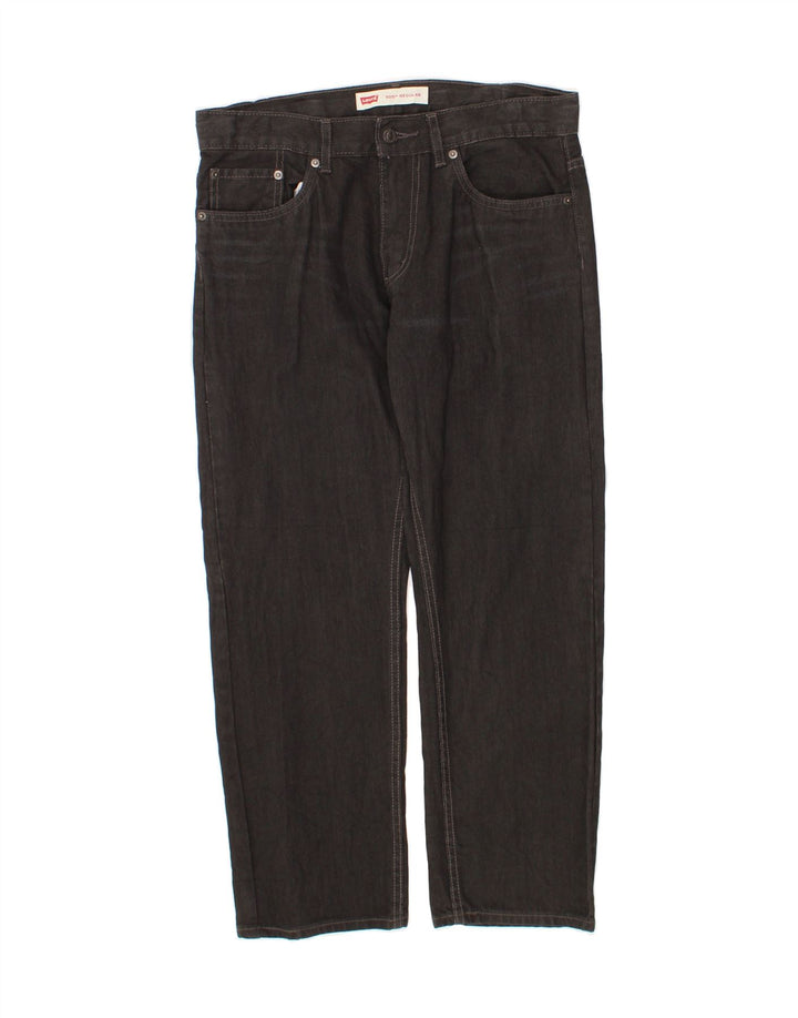 LEVI'S Womens 505 Straight Jeans US 12 Large W32 L27 Black Cotton Vintage Levi's and Second-Hand Levi's from Messina Hembry 