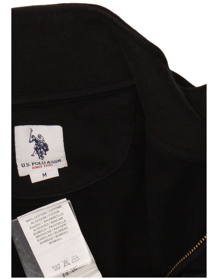 U.S. Polo Assn. Træningsdragt til mænd Topjakke Medium Sort Bomuld