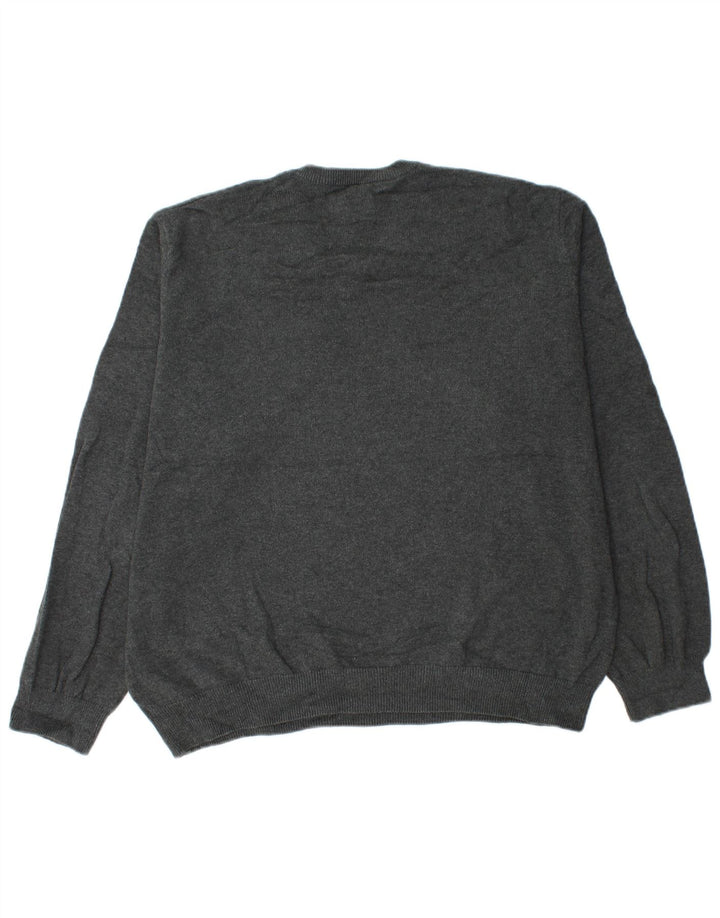 Marks & Spencer Herre V-hals sweater XL Grå Bomuld