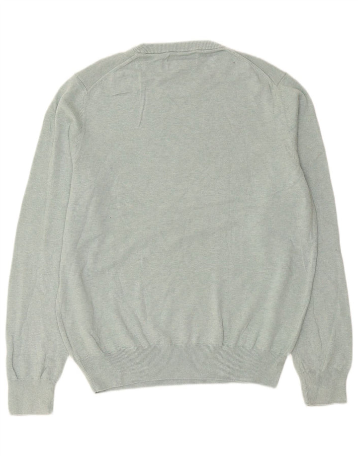Marks & Spencer Herre sweater med rund hals, mellemgrøn bomuld