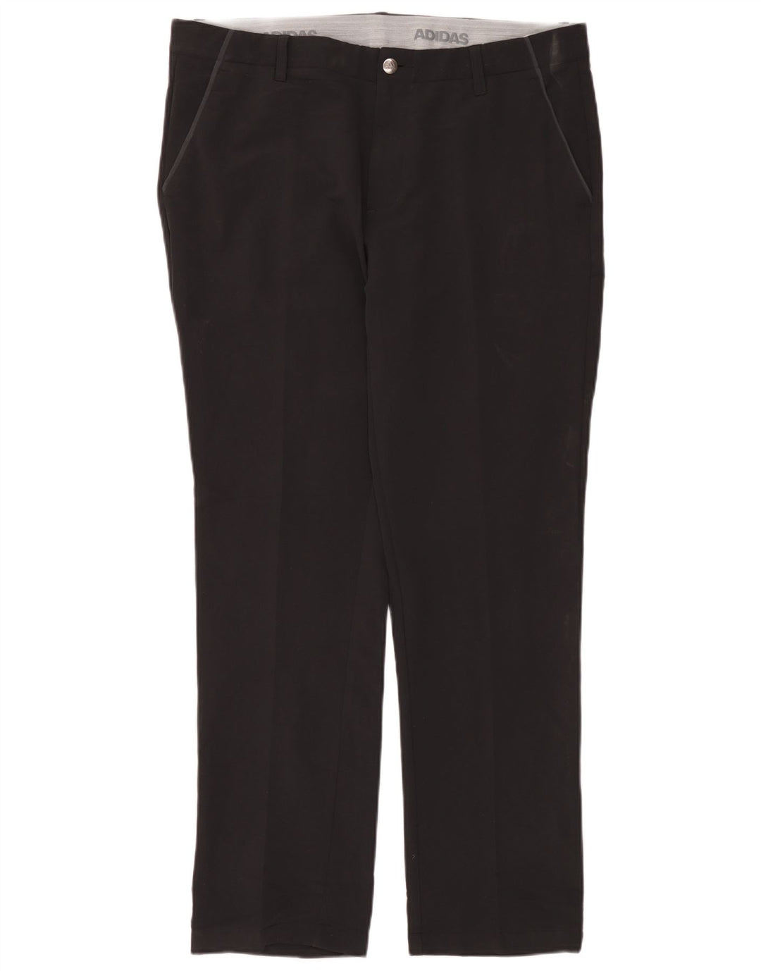 Adidas Straight Chino-bukser til mænd W36 L32 Sort polyester