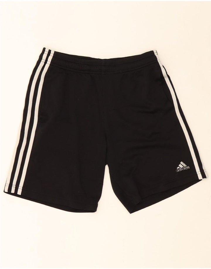 ADIDAS Boys Climalite Sport Shorts 10-11 Years Medium Black Polyester Vintage Adidas and Second-Hand Adidas from Messina Hembry 