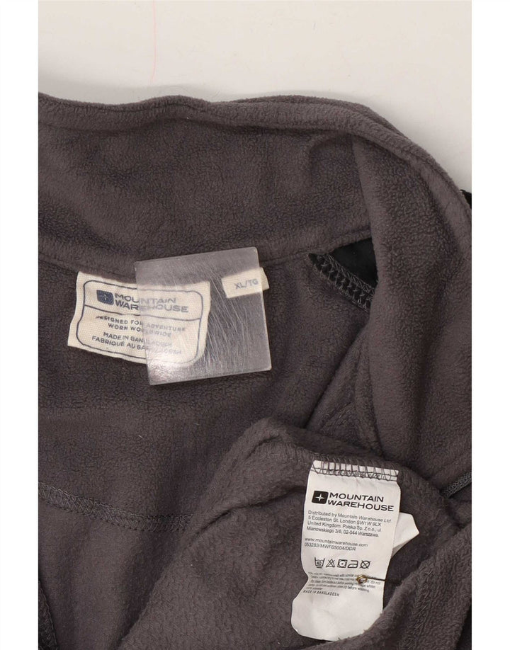 Mountain Warehouse Fleece Jumper med lynlås til mænd XL Grå Colourblock
