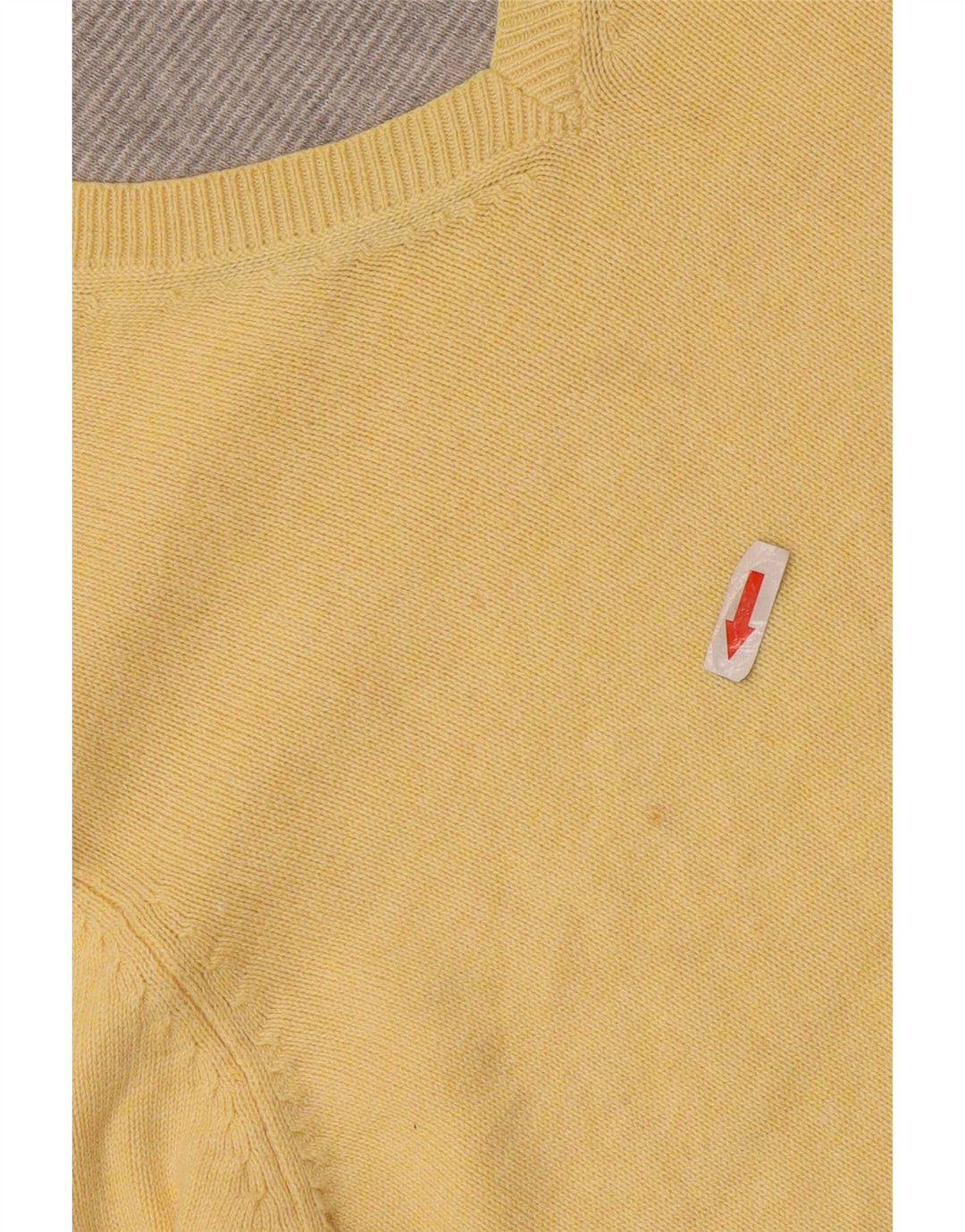 Marks & Spencer Herre V-hals sweater lille gul bomuld