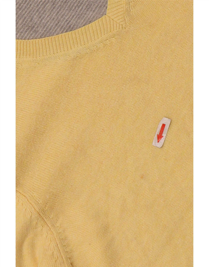 Marks & Spencer Herre V-hals sweater lille gul bomuld