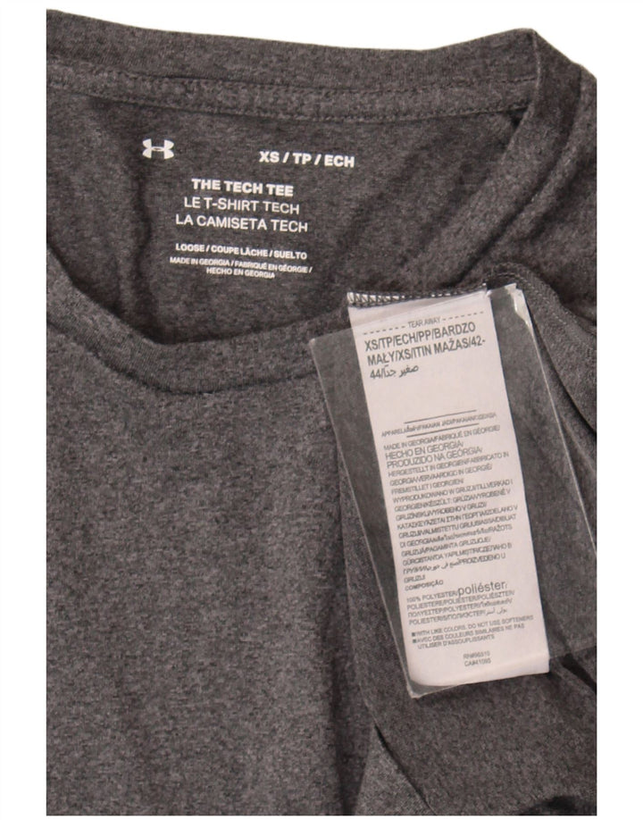 Under Armour Herre T-Shirt Top XS Grå Polyester