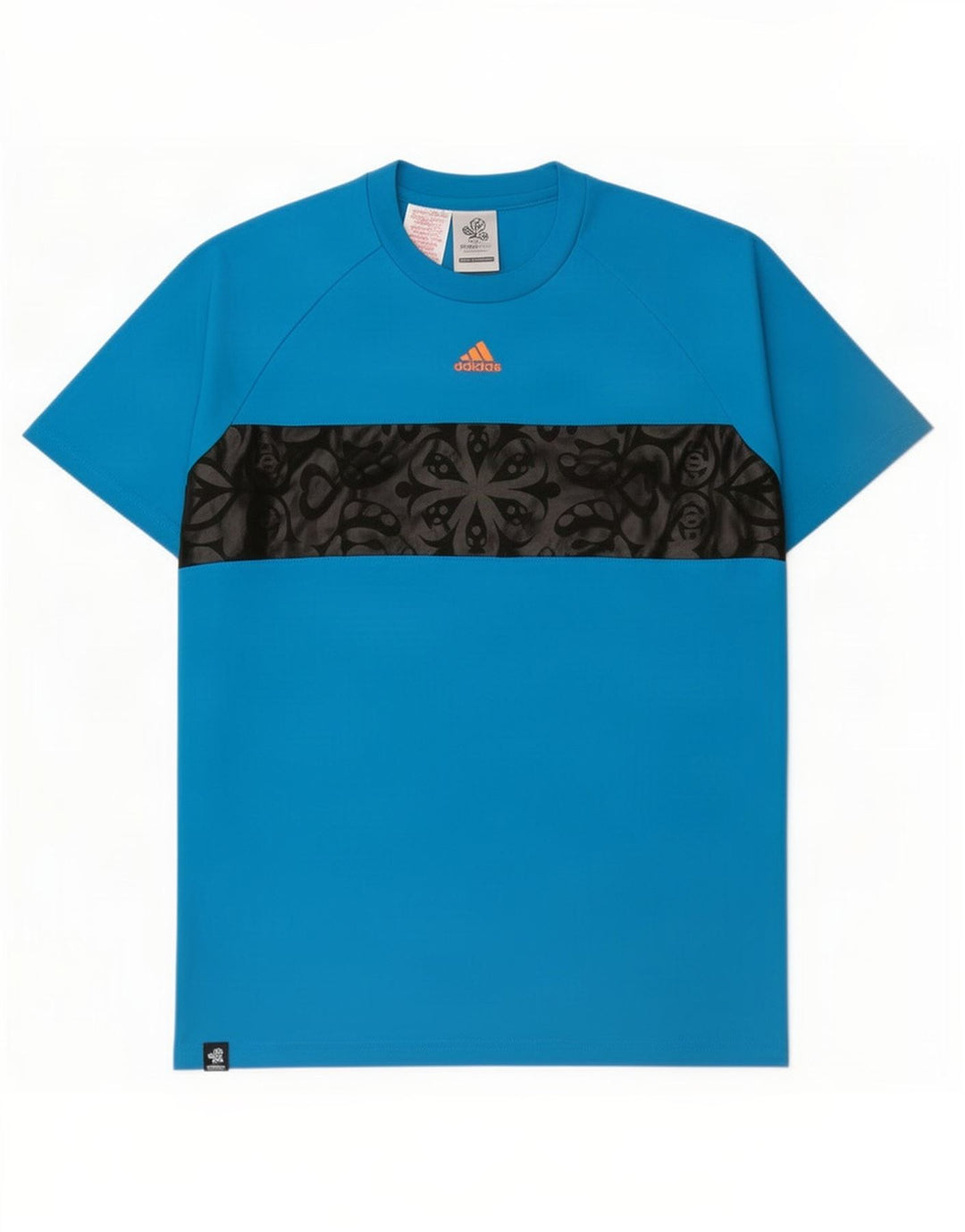 Adidas Boys Grafisk T-Shirt Top 15-16 år Blå Colourblock Polyester
