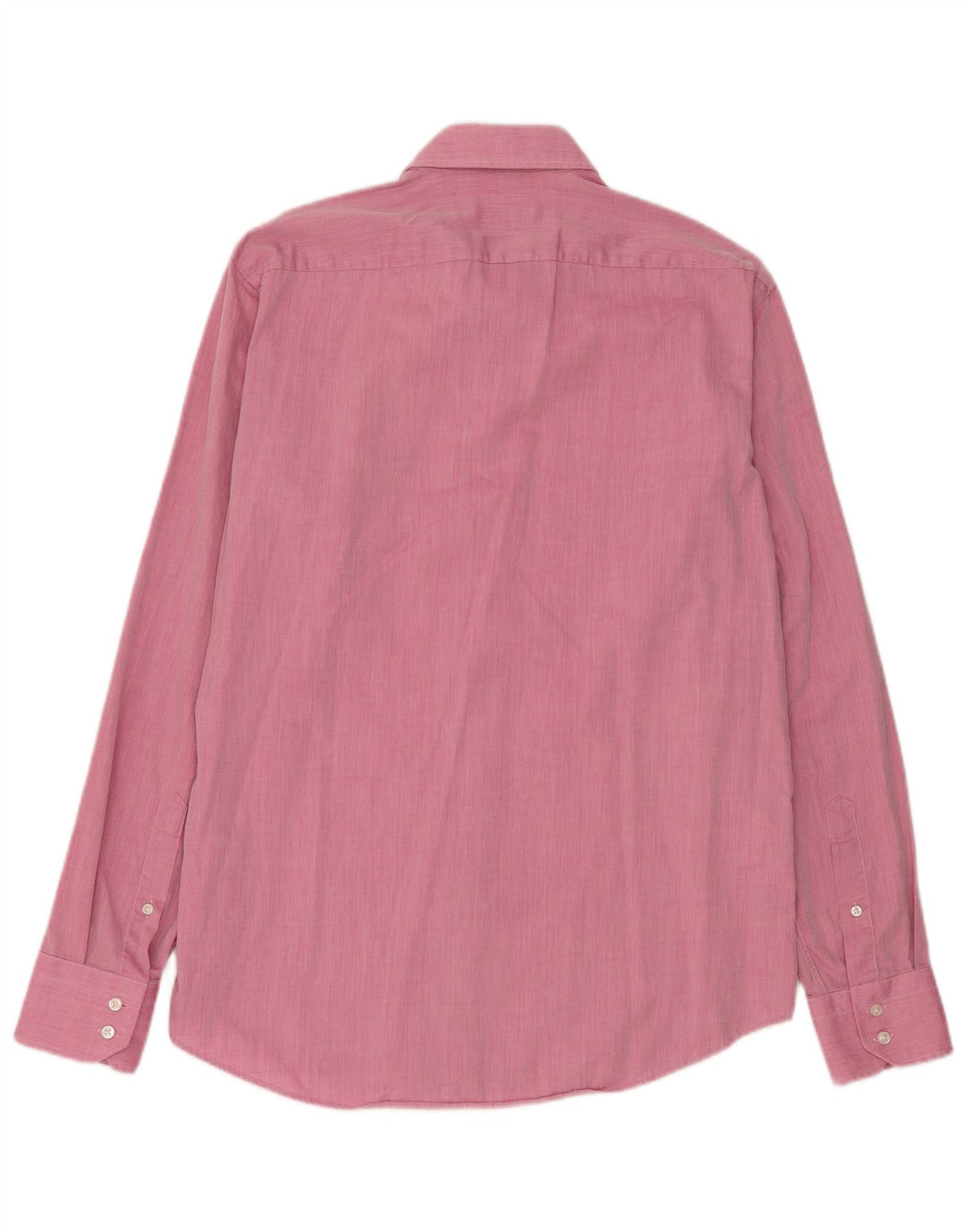 Hugo Boss Herre Regular Fit Skjorte Størrelse 40 15 1/2 Medium Pink Bomuld