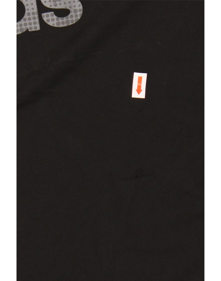 Adidas Herre Climalite Grafisk T-Shirt Top Stor Sort Polyester