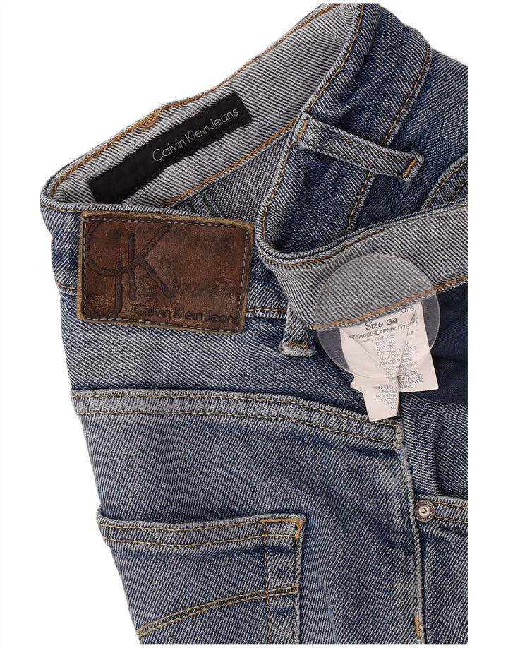 Calvin Klein Straight Jeans til mænd W34 L31 Blå