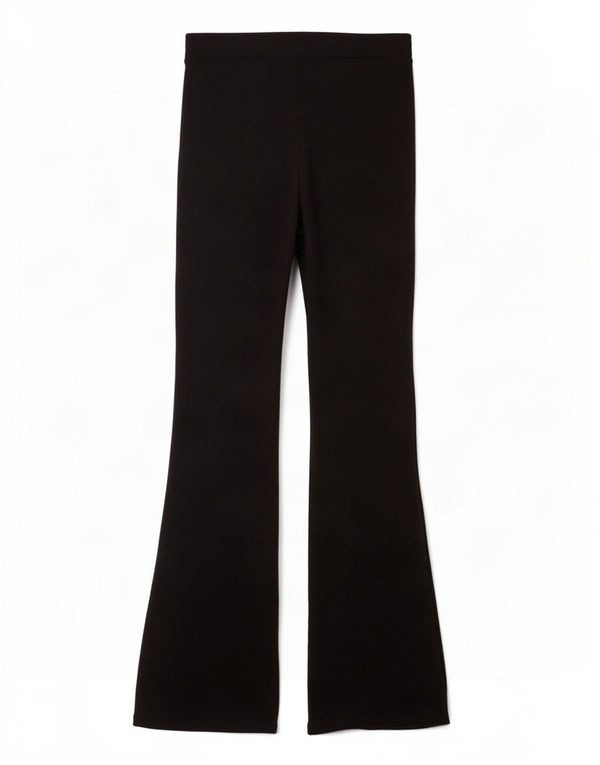 Zara Womens Flare træningsdragt Bukser UK 12 Medium Black Polyester