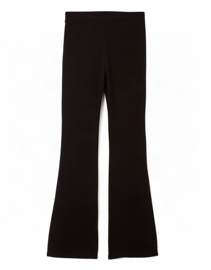 Zara Womens Flare træningsdragt Bukser UK 12 Medium Black Polyester