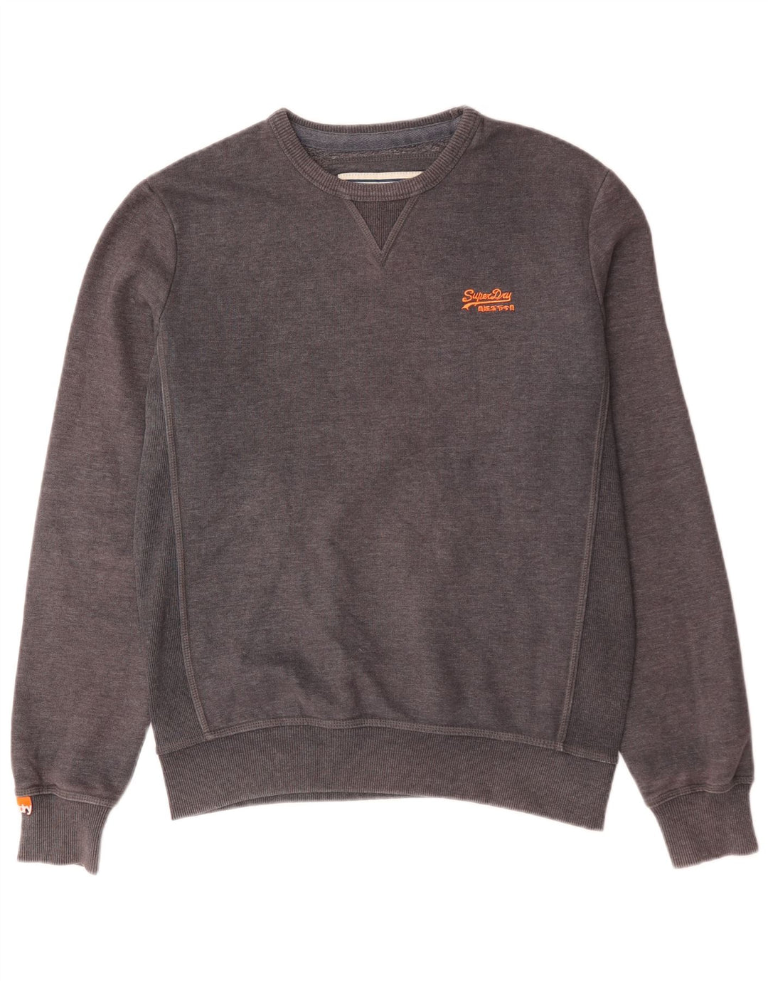 Superdry Sweatshirt til mænd, stor grå bomuld