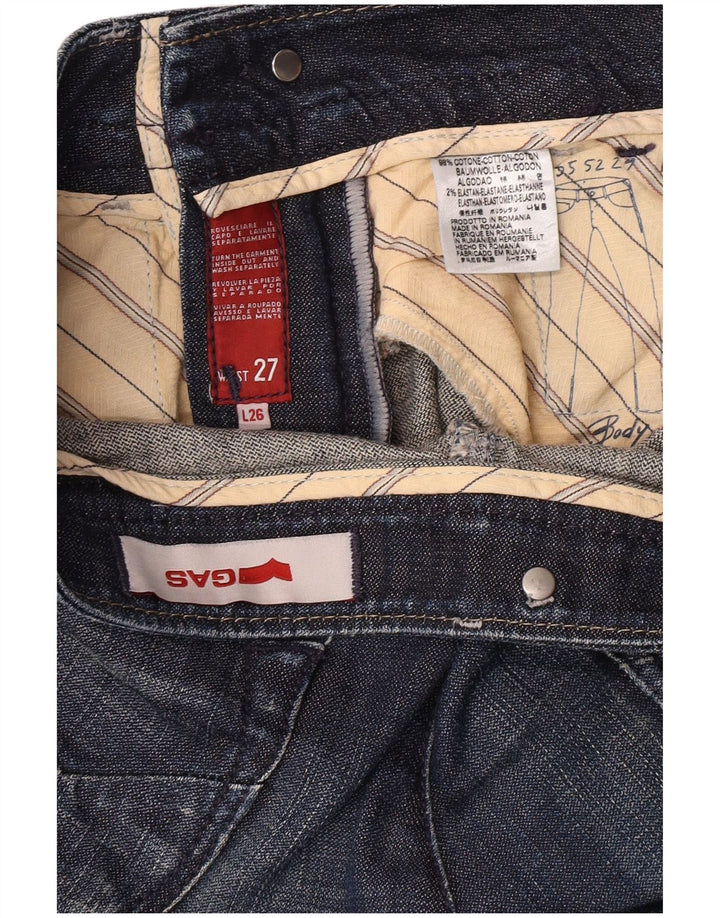 Gas Dame Slim Jeans W27 L26 Blå Bomuld