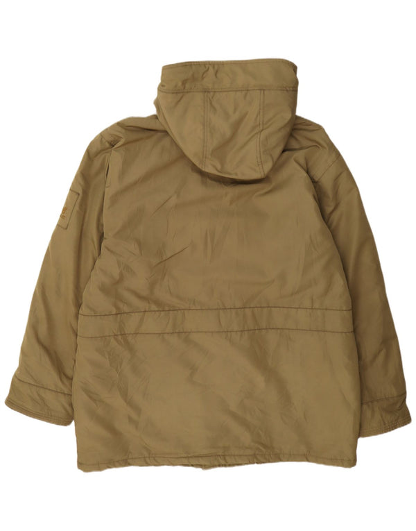 Navigare Herre Hooded Parka Jacket UK 44 2XL Khaki Polyester