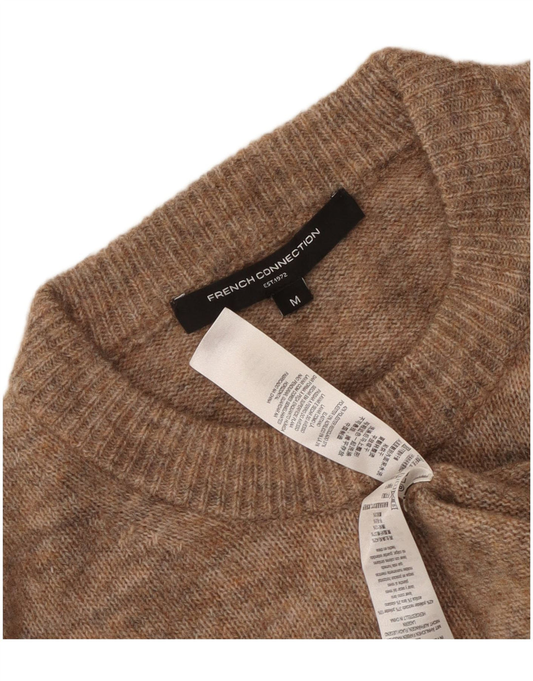 French Connection Dame sweater med rund hals DK 14 Medium Brun