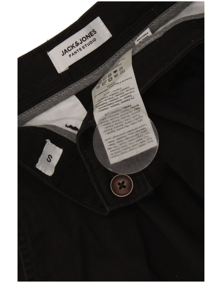 Jack & Jones Herre Chino Shorts Små W29 Sort Bomuld