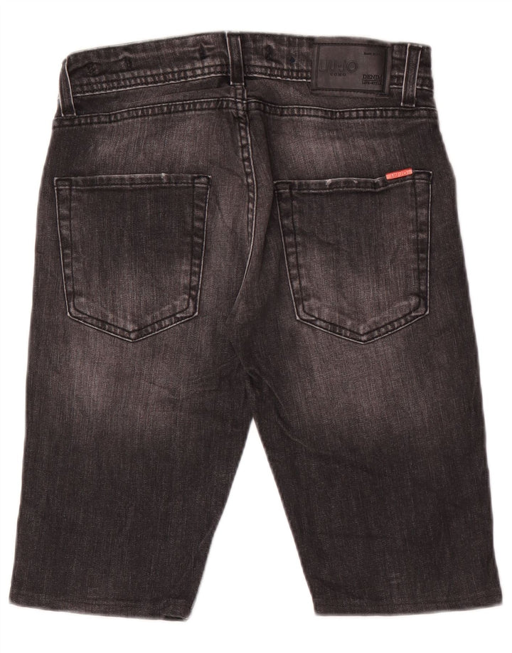 Liu Jo Herre Slim Fit denimshorts W29 Små sorte bomuld