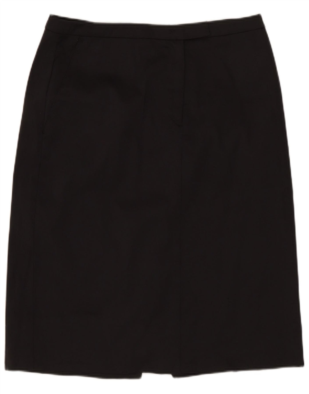 Stefanel Dame Pencil Skirt IT 42 Medium W28 Sort Polyamid