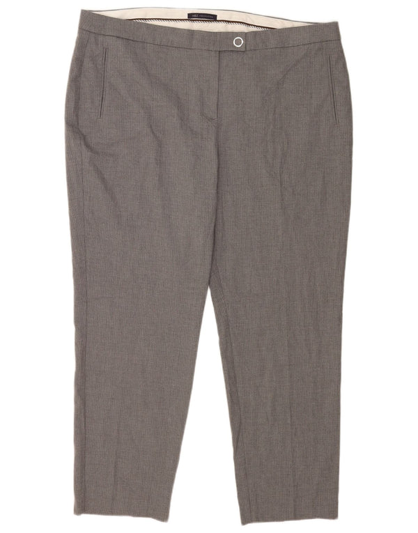 Marks & Spencer Dame Slim Suit Bukser UK 22 3XL W42 L29 Grå Nålestribe