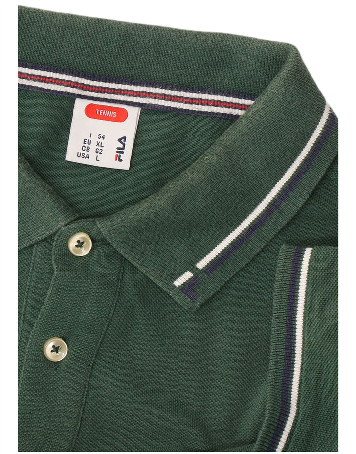 Fila Herre Polo Shirt IT 54 Large Grøn