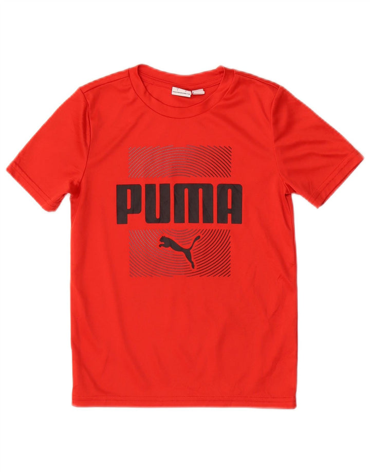 Puma drenge grafisk t-shirt top 5-6 år rød