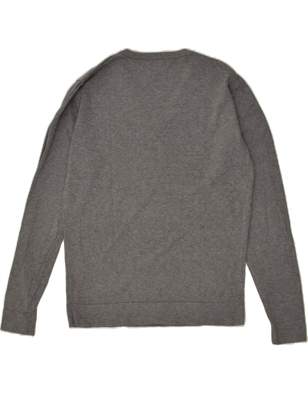 JACK & JONES Mens V-Neck Jumper Sweater Large Grey Cotton | Vintage Jack & Jones | Thrift | Second-Hand Jack & Jones | Used Clothing | Messina Hembry 