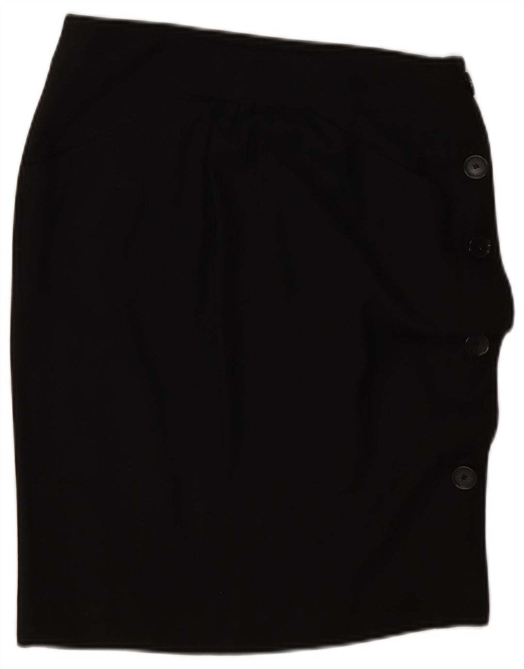 Patrizia Pepe Dame Pencil Skirt IT 42 Medium W30 Black Virgin Wool