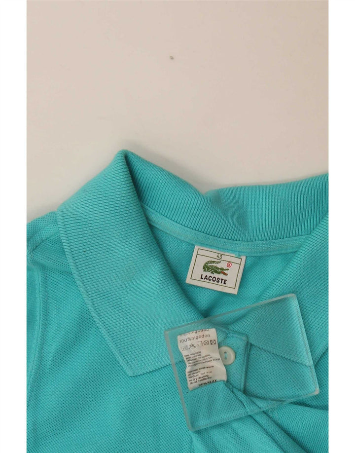 Lacoste Dame ærmeløs polokjole Størrelse 40 Medium turkis bomuld