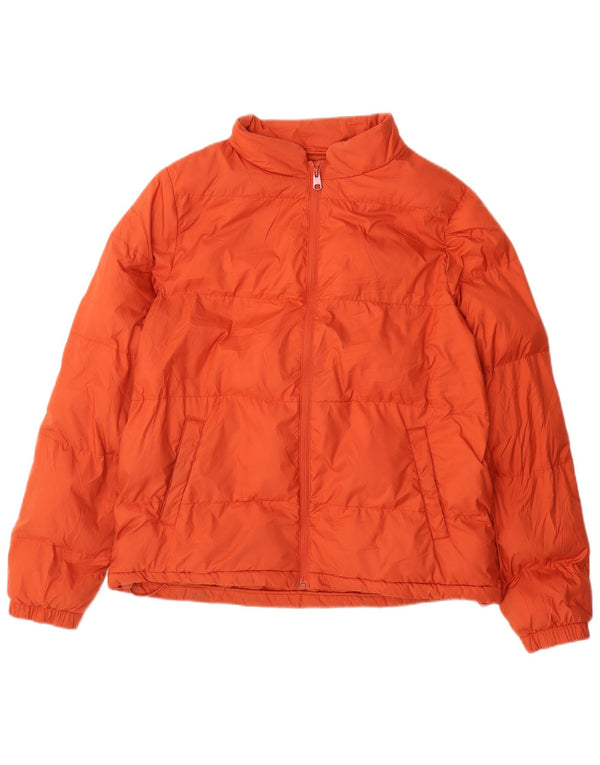 Fat Face Dame Polstret Jakke UK 12 Medium Orange Polyester