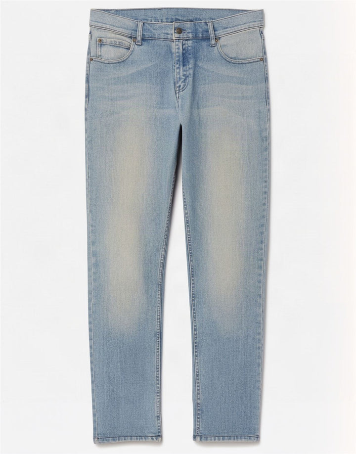 Billig mandag Dame Straight Jeans W32 L31 Blå Bomuld