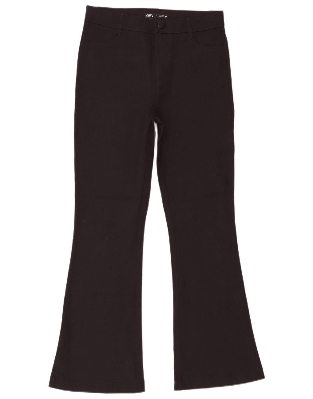 Zara Dame Flare Casual Bukser Medium W28 L29 Sort