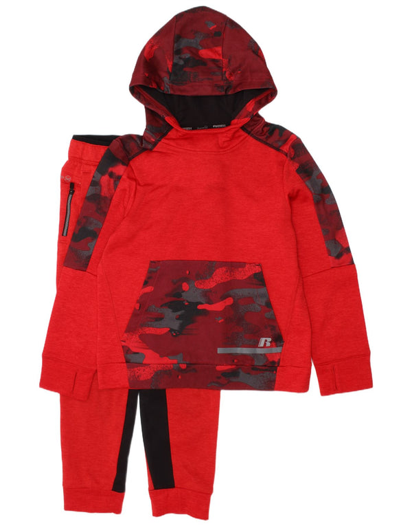 Russell Athletic Boys fuld træningsdragt 7-8 år Medium rød polyester