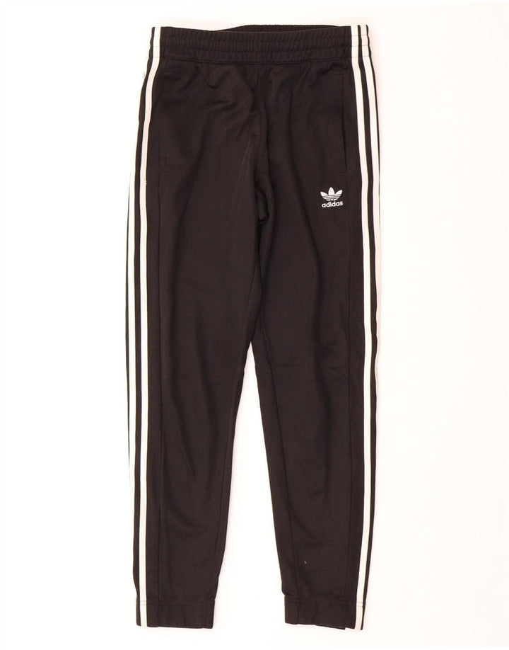 ADIDAS Mens Tracksuit Trousers Joggers Small  Black Cotton
