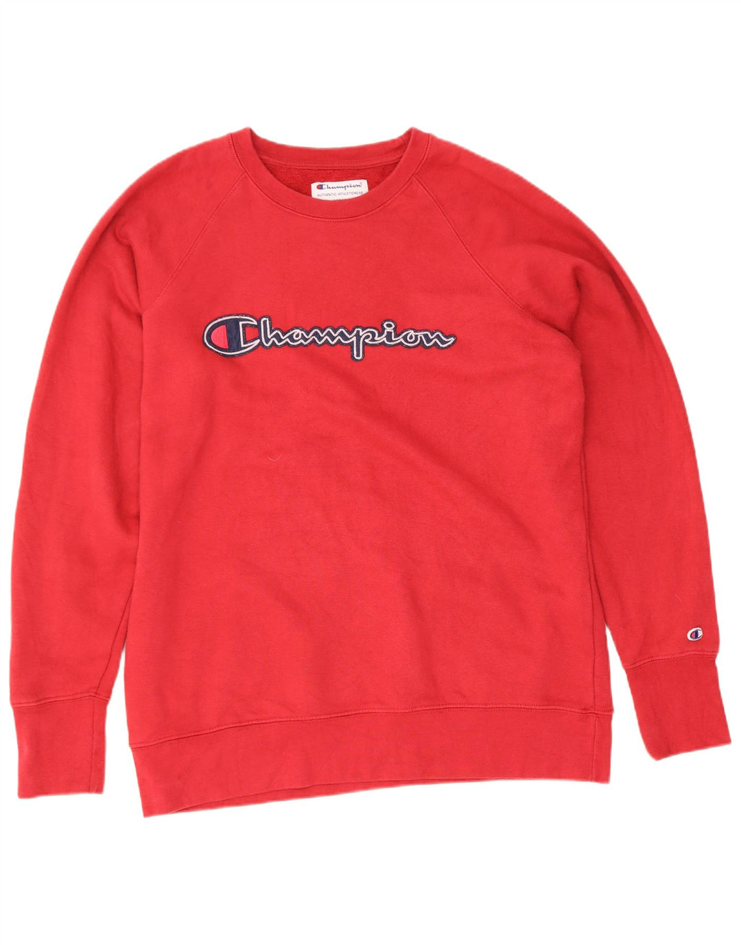 Champion Herre Grafisk Regular Fit Sweatshirt Jumper Medium Rød Bomuld