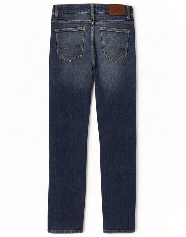 Lee Boys Slim Jeans 11-12 år W26 L28 Navy Blue Cotton