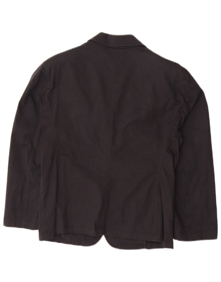 FAY Womens Utility Jacket IT 44 Medium Black Cotton