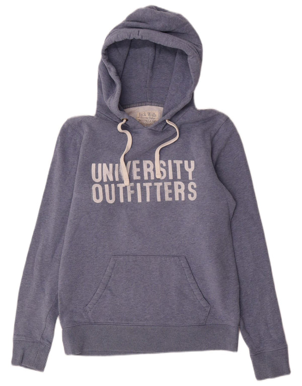 JACK WILLS Dame hættetrøje Jumper UK 12 Medium Navy Blue
