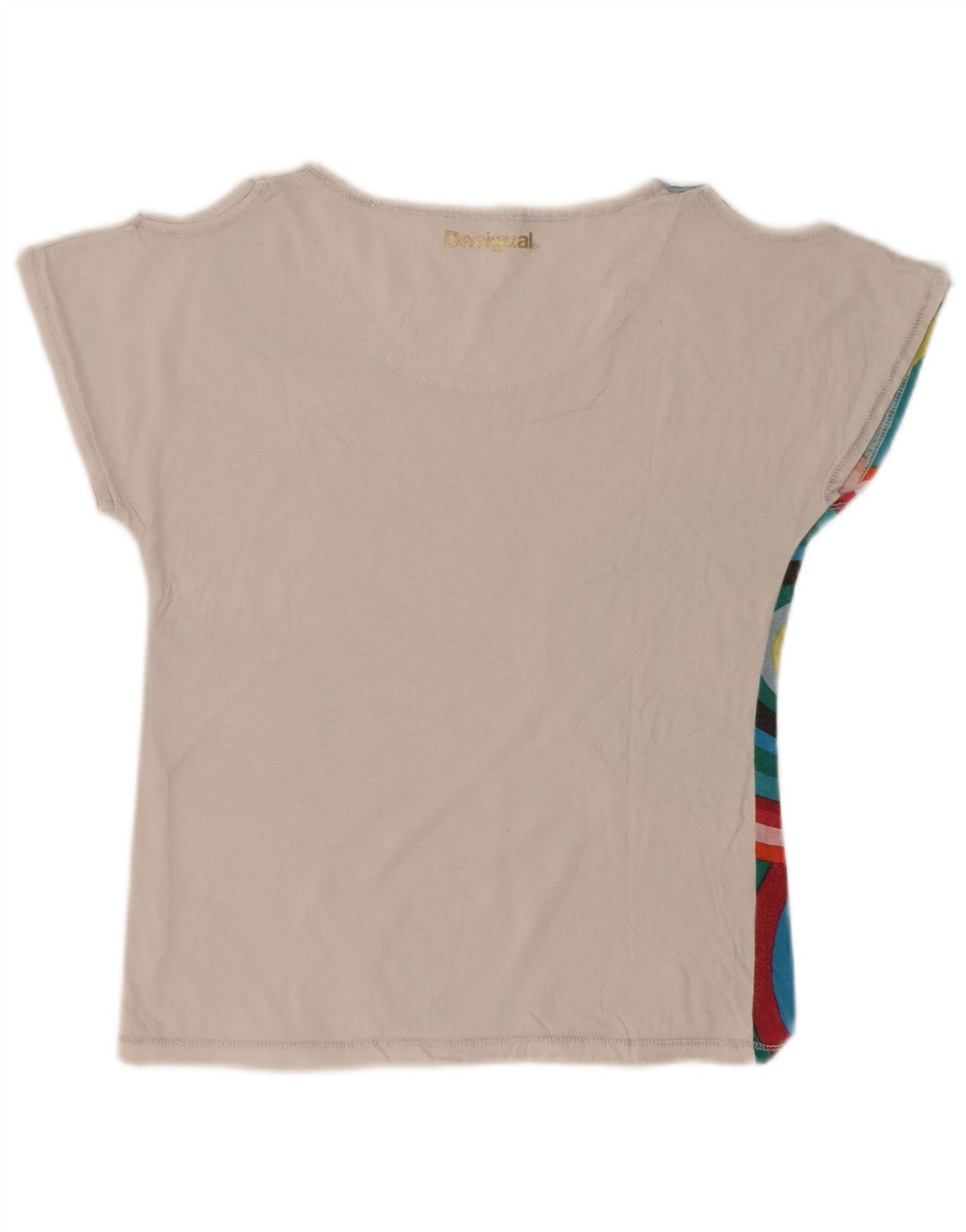DESIGUAL Pige T-Shirt Top 11-12 År Flerfarvet Geometrisk