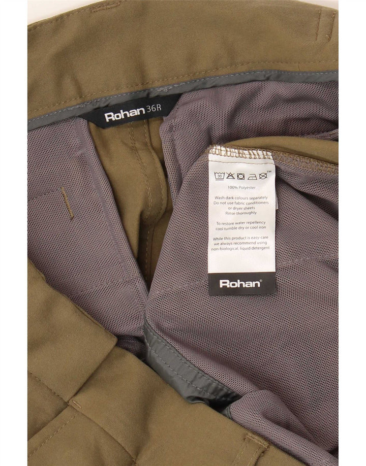 Rohan Herre Slim Chino Bukser W36 L31 Khaki Polyester