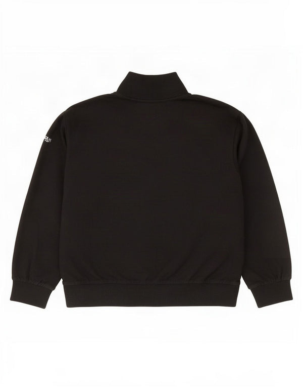 Fila Womens Oversized Tracksuit Top Jacket UK 10 Small Black Cotton