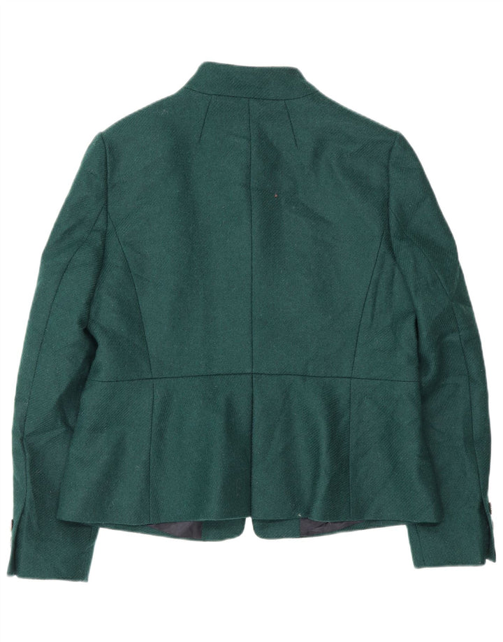 Hobbs Dame 5-knaps blazerjakke UK 14 Stor grøn uld