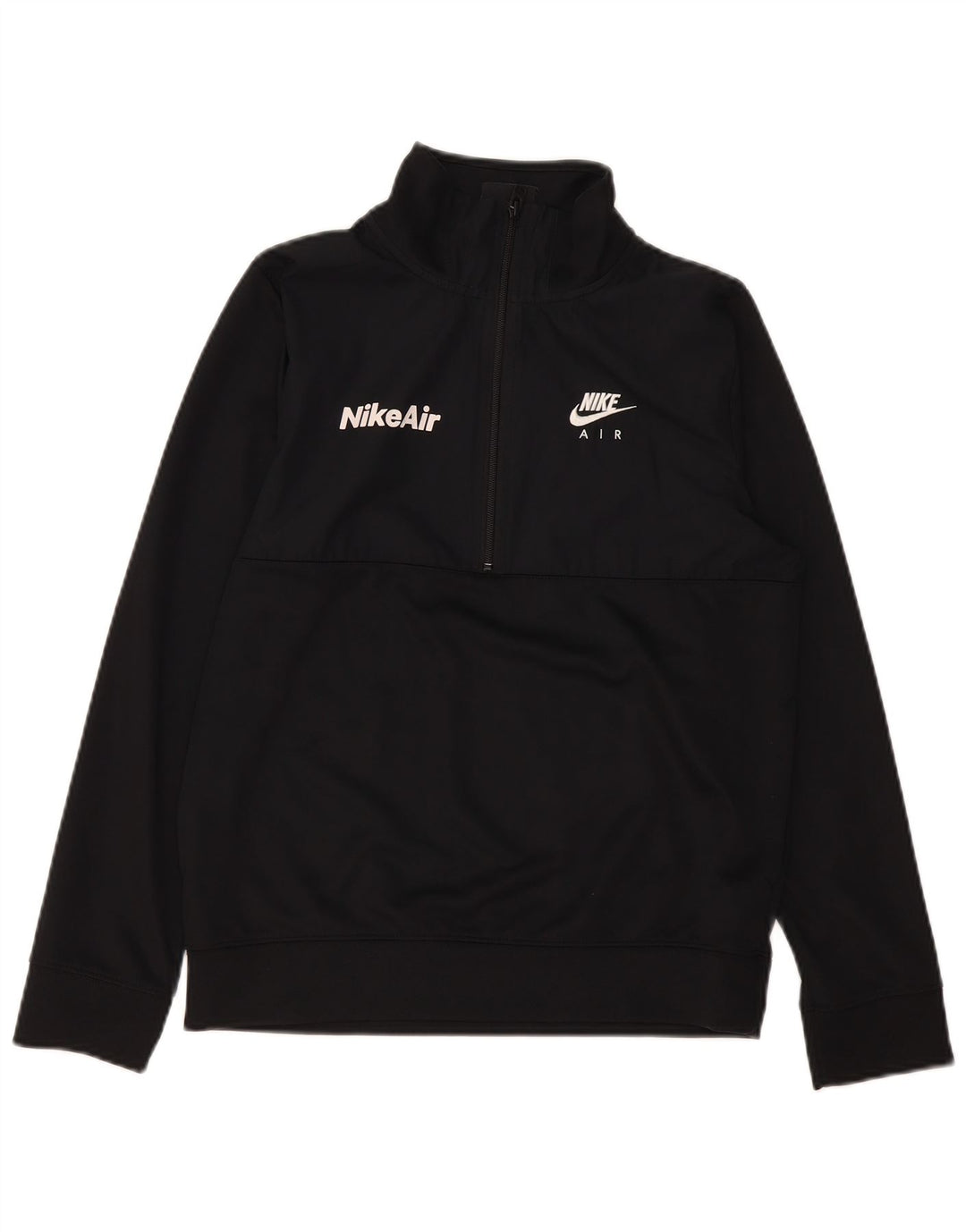 Nike Boys Standard Zip Neck Sweatshirt Jumper 13-14 år XL Sort