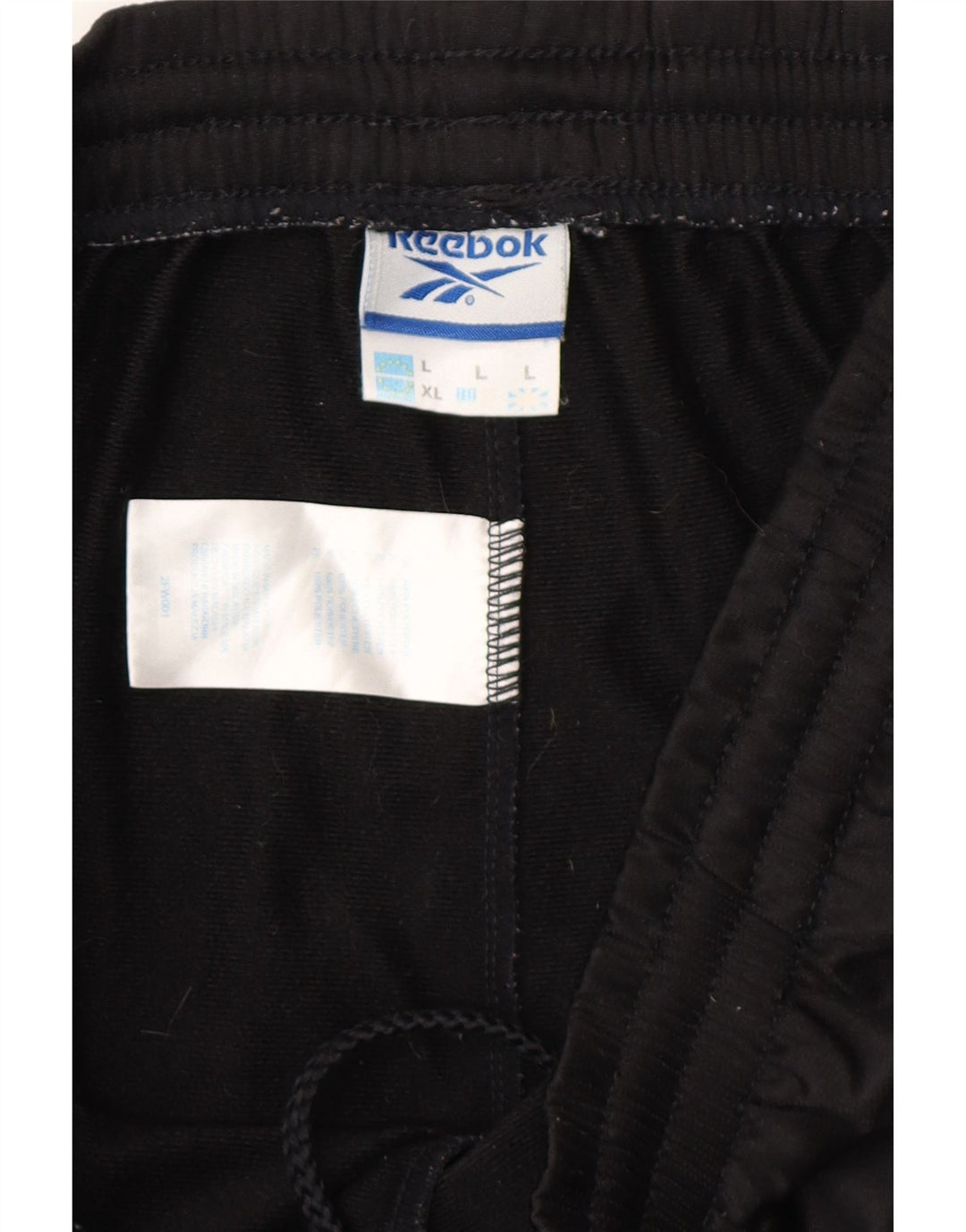 REEBOK Mens Tracksuit Trousers Large  Black Polyester Vintage Reebok and Second-Hand Reebok from Messina Hembry 